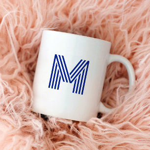 Modern Bold Monogram   Jede Farbe Kaffeetasse
