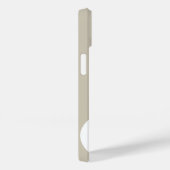 Modern Bold Oatmeller White Monogram Case-Mate iPhone Hülle (Rückseite / Rechts)