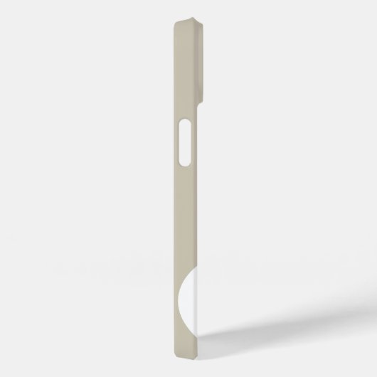Modern Bold Oatmeller White Monogram Case-Mate iPhone Hülle (Rückseite / Rechts)