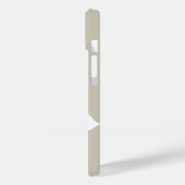 Modern Bold Oatmeller White Monogram Case-Mate iPhone Hülle (Rückseite / Links)