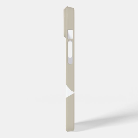 Modern Bold Oatmeller White Monogram Case-Mate iPhone Hülle (Rückseite / Links)