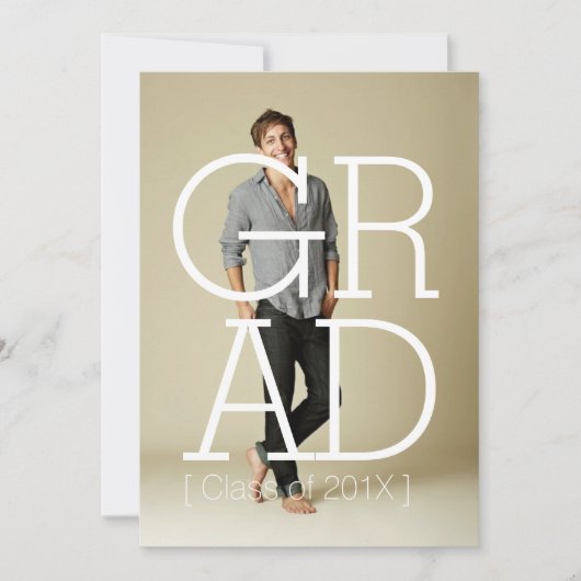 Modern Bold Party Einladung Foto Card (Vorderseite)