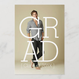 Modern Bold Party Einladung Foto Card