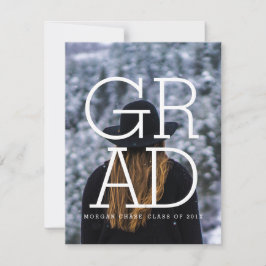 Modern Bold Party Einladung Foto Card