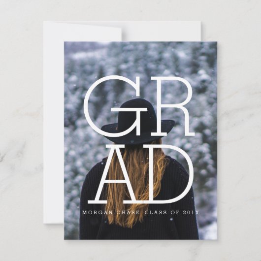 Modern Bold Party Einladung Foto Card (Vorderseite)