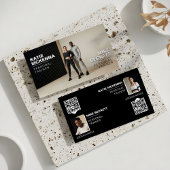 Modern Bold Personal Fitness Trainer Coach Photos Visitenkarte