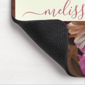 Modern Bold Rustic Floral | Girly Gift Mousepad (Ecke)