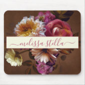 Modern Bold Rustic Floral | Girly Gift Mousepad (Vorne)