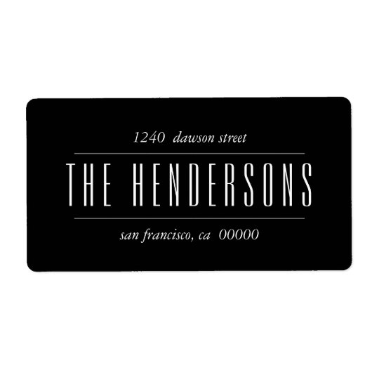 Modern Bold Script Family Name (Vorne)