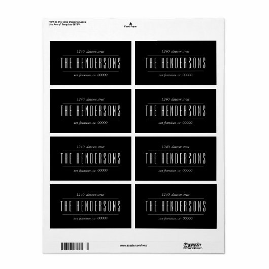 Modern Bold Script Family Name (Vorne)