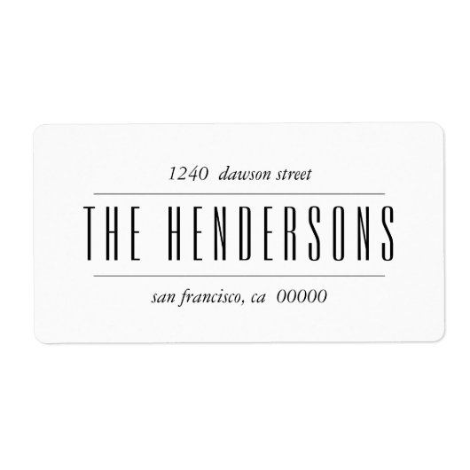 Modern Bold Script Family Name (Vorne)