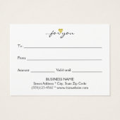 Modern Bold Sky Blue Ombre Gold Herzstück Geschenk (Rückseite)