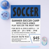 Modern Bold, Soccer Camp Advertising Flyer (Einzeln)