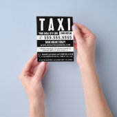 Modern Bold, Taxi Cab Firm with Price List Flyer (Gruppe)
