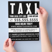 Modern Bold, Taxi Cab Firm with Price List Flyer (Hand)