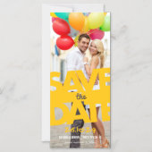 Modern Bold Tilt Save the Date Foto Magnet Card (Vorderseite)