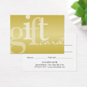 Modern Bold Typografy Gold Foil Gift Card (Schreibtisch)