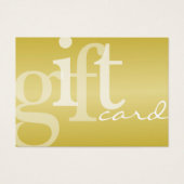 Modern Bold Typografy Gold Foil Gift Card (Vorderseite)