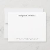 Modern Bold Typografy Name Office Mitteilungskarte (Vorderseite)