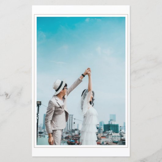 Modern Bold Typografy Save the Date Menu (Vorderseite)