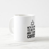Modern Bold Typography Second Coffee Quote Mug Kaffeetasse (Vorderseite Links)