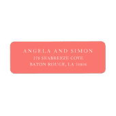 Modern Bold Vibrant Coral Simple Wedding (Vorne)