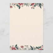 Modern Bold Wedding Invitation - Clean Elegant  Einladung (Rückseite)