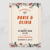 Modern Bold Wedding Invitation - Clean Elegant  Einladung (Vorderseite)