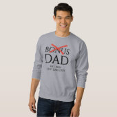 Modern BONUS VATER Gegründet Sweatshirt (Vorne ganz)