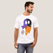 Modern Boo Sheet - Funny Ghost Halloween Look T-Shirt (Vorne ganz)