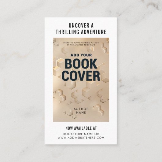 Modern Book Launch Author Marketing QR Code Visitenkarte (Vorderseite)