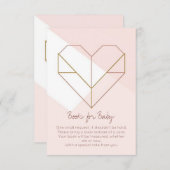 Modern Books for Baby Card – Abstract Geometric Begleitkarte (Vorne/Hinten)