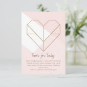 Modern Books for Baby Card – Abstract Geometric Begleitkarte (Stehend Vorderseite)