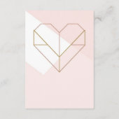 Modern Books for Baby Card – Abstract Geometric Begleitkarte (Rückseite)