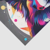 Modern Border Collie Abstrakt Seidenpapier (Ausschnitt)