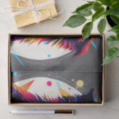 Modern Border Collie Abstrakt Seidenpapier (Geschenk)