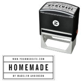 Modern Bordered Bold Name Website Homemade Permastempel (Beispiel)
