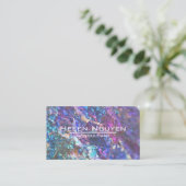 Modern Bornite Peacock Ore Stone simuliert Visitenkarte (Stehend Vorderseite)