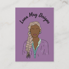 Modern Boss Woman Juwelier Display Business Card Visitenkarte