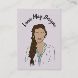 Modern Boss Woman Juwelier Display Business Card Visitenkarte