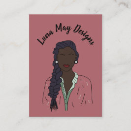 Modern Boss Woman Juwelier Display Business Card Visitenkarte