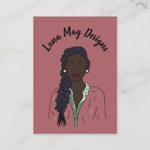 Modern Boss Woman Juwelier Display Business Card Visitenkarte