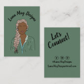 Modern Boss Woman Juwelier Display Business Card Visitenkarte (Vorne/Hinten)