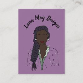 Modern Boss Woman Juwelier Display Business Card Visitenkarte