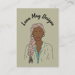 Modern Boss Woman Juwelier Display Business Card Visitenkarte