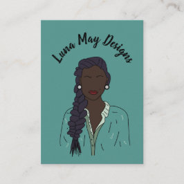 Modern Boss Woman Juwelier Display Business Card Visitenkarte