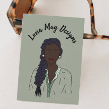Modern Boss Woman Juwelier Display Business Card