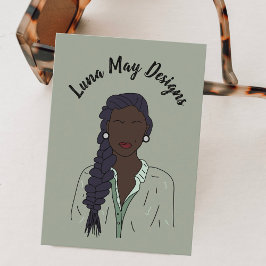 Modern Boss Woman Juwelier Display Business Card Visitenkarte