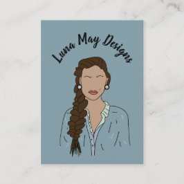 Modern Boss Woman Juwelier Display Business Card Visitenkarte