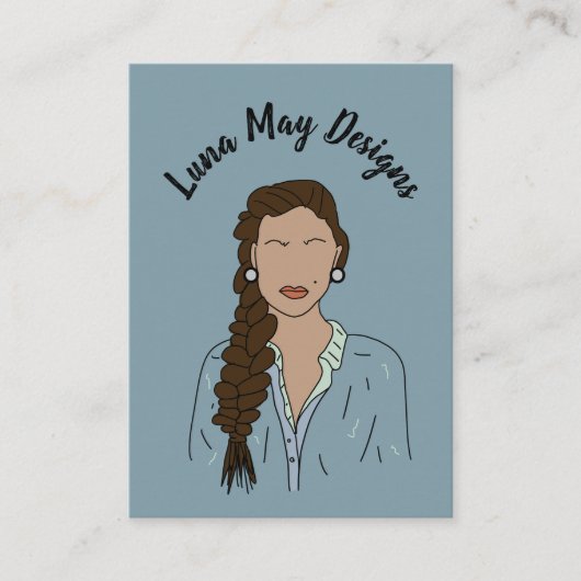 Modern Boss Woman Juwelier Display Business Card Visitenkarte (Vorderseite)